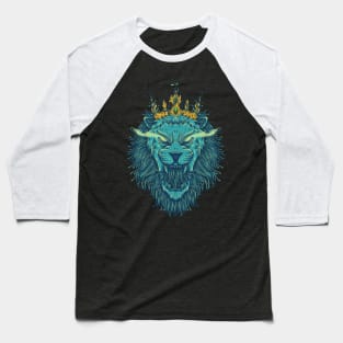 Lion the King of Nature Baseball T-Shirt